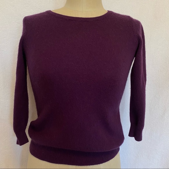 Pure Cashmere XS/S Ann Taylor purple sweater - Picture 1 of 4